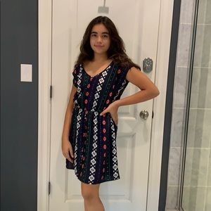 Geometric print dress